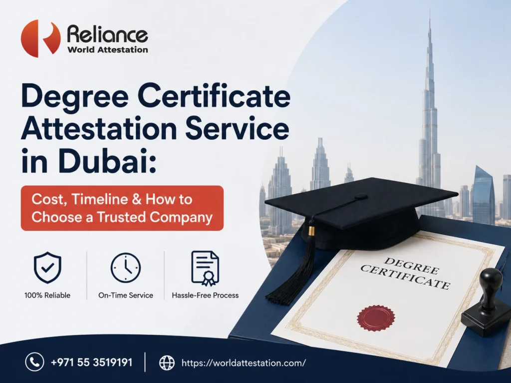 Degree Certificate Attestation Service in Dubai