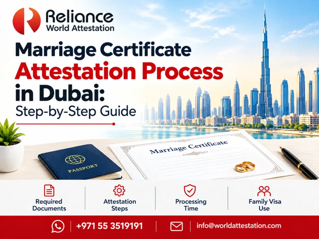Marriage Certificate Attestation Process in Dubai: Step-by-Step Guide