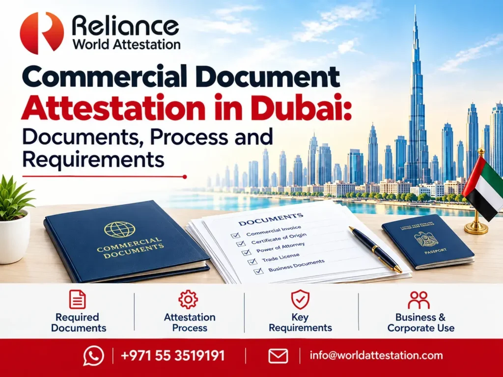 Commercial Document Attestation in Dubai: Documents, Process and Requirements
