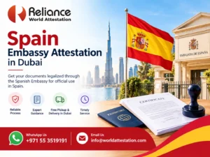 Spain Embassy Attestation in Dubai